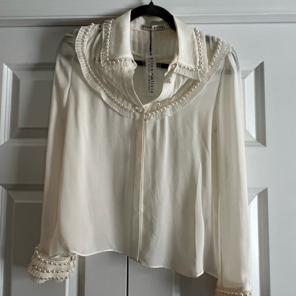 alice and olivia blouse top nwt